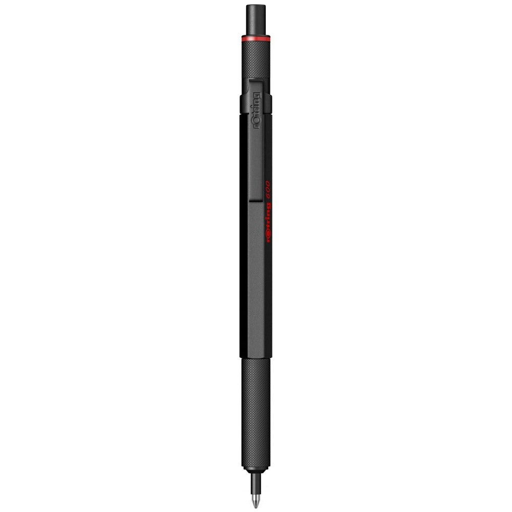 Rotring | 600 Series | Black 1.0mm Ball Pen | Metal Body | Non-Slip | Metal Knurled Grip Rotring